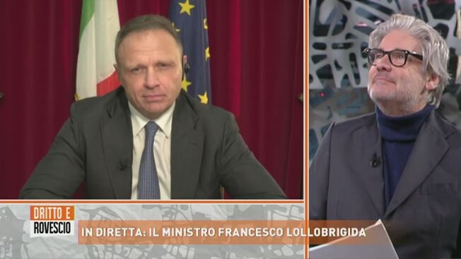 Il ministro Lollobridiga a Dritto e Rovescio