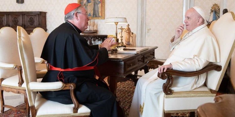 Card. Hollerich con Papa Francesco