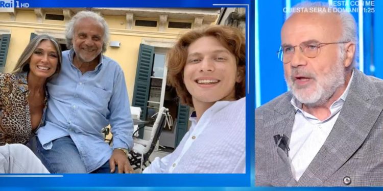 Jerry Calà, in foto con la moglie Bettina Castioni e il figlio Johnny