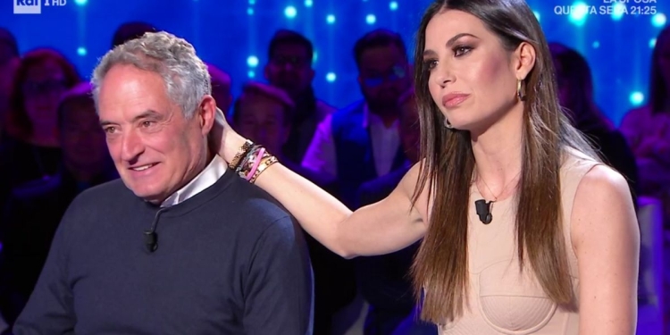 Elisabetta Gregoraci e suo padre, Mario (Domenica In)