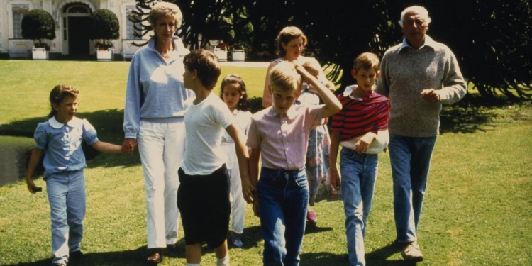 La famiglia Agnelli (Foto: 1986, LaPresse)