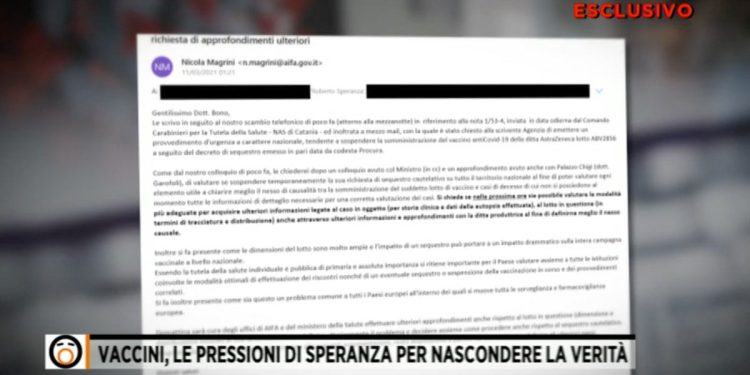 Le pressioni di Magrini e Speranza contro il sequestro dei lotti di vaccini Covid (Fuori dal coro)