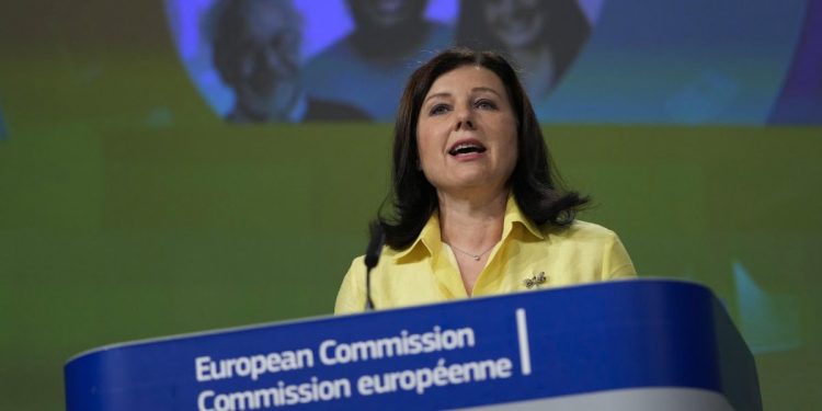 Jourova, Commissione Ue