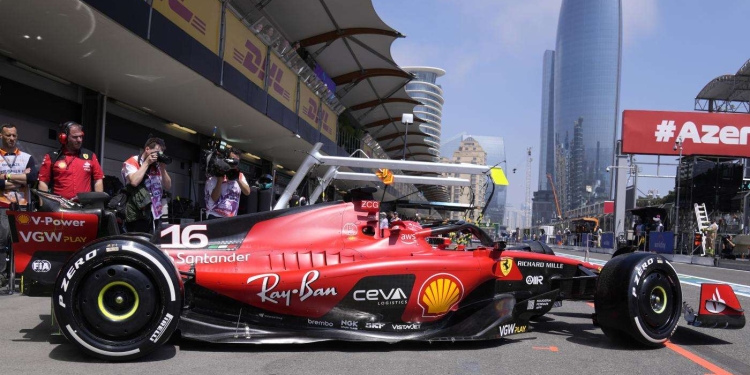 Leclerc Baku Ferrari Formula 1