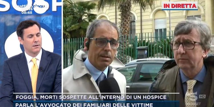 Morti sospette all'hospice Foggia a Mattino 5