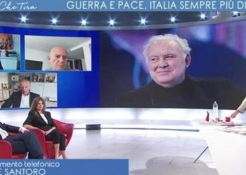 Michele Santoro, telefonata in diretta a L'Aria che tira