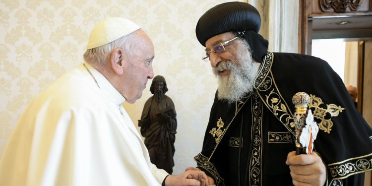 Papa Francesco con Tawadros