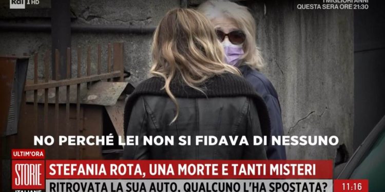 Un'amica di Stefania Rota a Storie Italiane