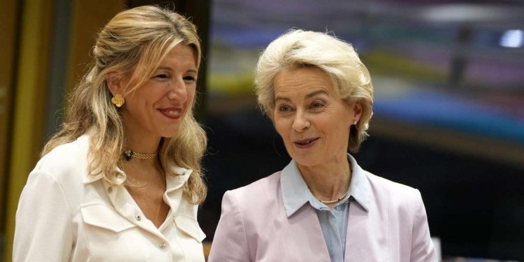 Yolanda Diaz e Ursula von der Leyen (Lapresse)