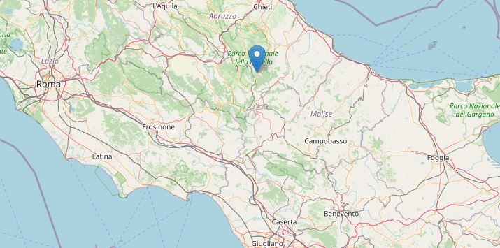 Terremoto a Chieti, INGV