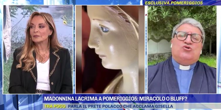 Don Coppola sulla Madonna di Trevignano (Pomeriggio 5)