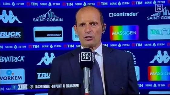 Massimiliano Allegri, sfogo a Dazn