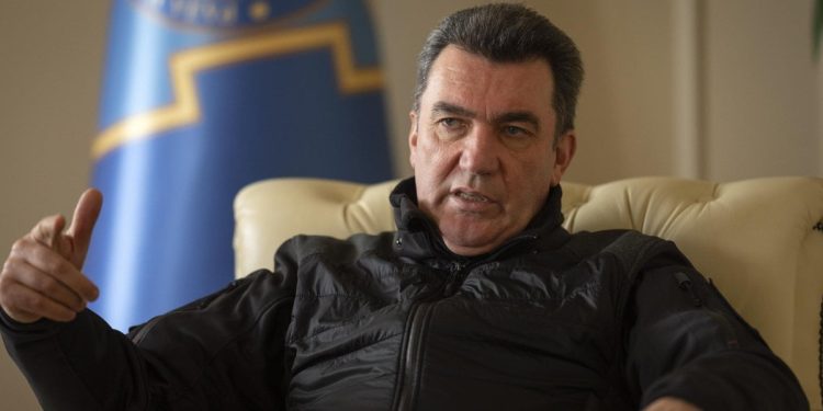 Oleksiy Danilov, segretario del Consiglio di sicurezza dell'Ucraina (Foto: 2023, LaPresse)