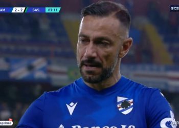 Fabio Quagliarella, screen da Twitter