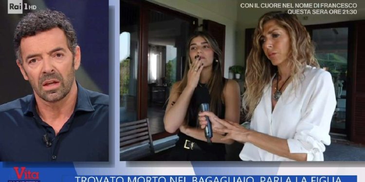 Carola, la figlia di Marco Conforti trovato morto a Torino (La Vita in Diretta, Rai 1, 2023)