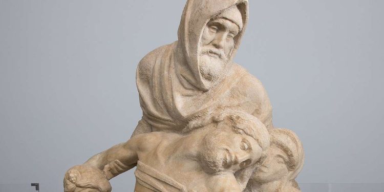 Michelangelo, Pietà Bandini (1547-55; particolare)