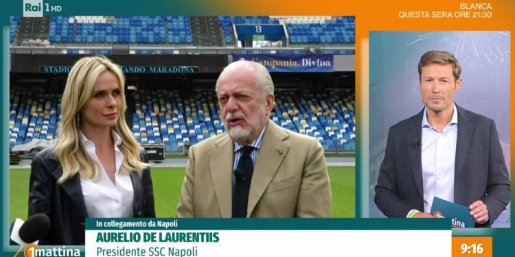 Aurelio De Laurentiis a Uno Mattina