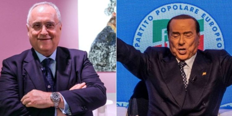 Claudio Lotito e Silvio Berlusconi. (Foto: Web)