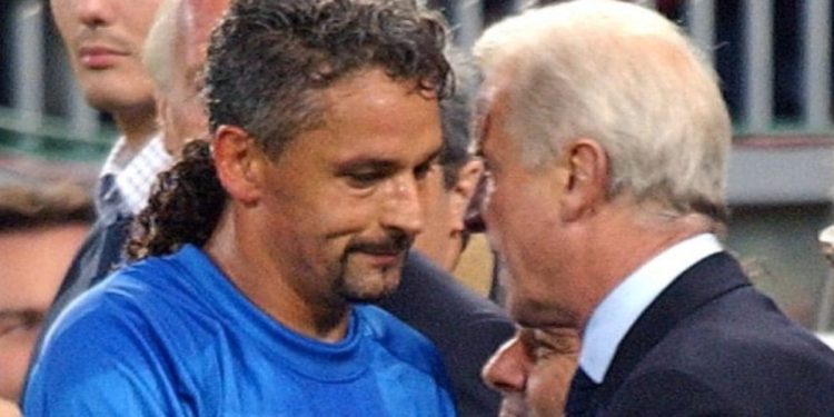 Roberto Baggio e Giovanni Trapattoni. (Foto: Web)