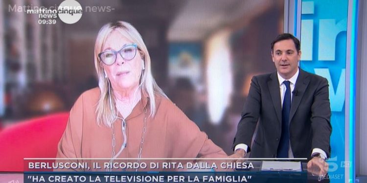 Rita Dalla Chiesa a Mattino 5 News