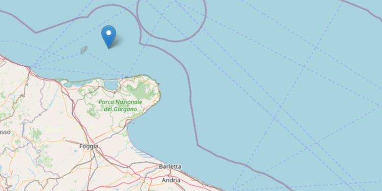 Terremoto sul Gargano (Ingv)