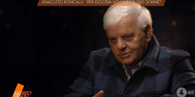 Anacleto Roncalli, condannato all'ergastolo per l'omicidio della moglie e dell'amica (Quarto Grado, Rete 4, 2023)