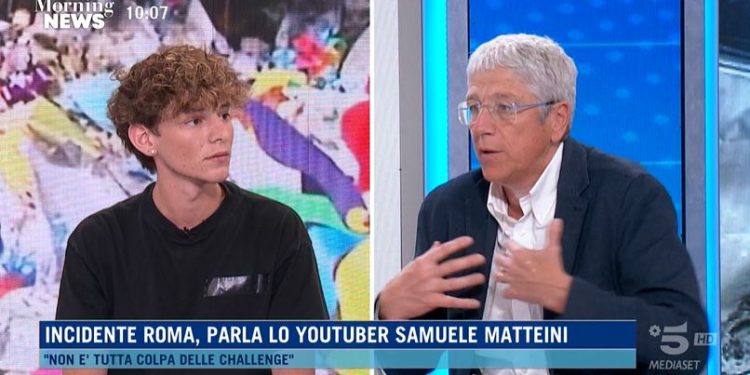 Samuele, amico di Mattia Di Pietro a Morning News