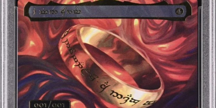 Carta dell'Unico Anello di "Magic: The Gathering"