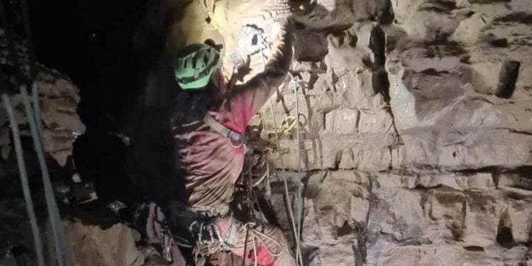 Soccorsi alla speleologa Ottavia Piana (Foto: Twitter Corpo Nazionale Soccorso Alpino e Speleologico)