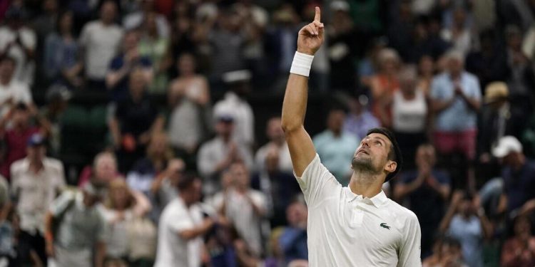 Diretta Wimbedon 2023: per Novak Djokovic 32 vittorie consecutive a Londra (Foto LaPresse)