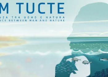 Locandina della mostra "Cum Tucte" in occasione del Meeting di Rimini (Fondazione Lombardia per l’Ambiente, 2023)