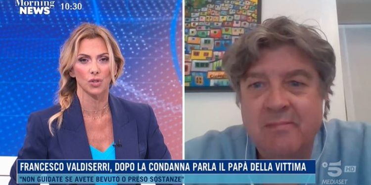 Papà Francesco Valdiserri a Morning News