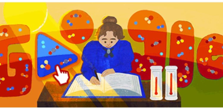 Il doodle di Eunice Newton Foote (Google)