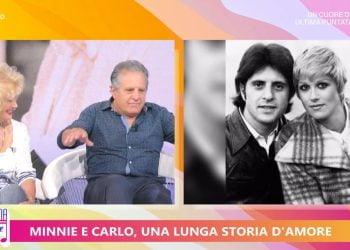 Minnie Minoprio e il marito Carlo Mezzano a Uno Mattina Estate