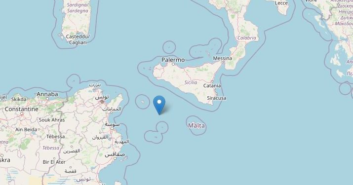 Terremoto nel Canale di Sicilia (Ingv)