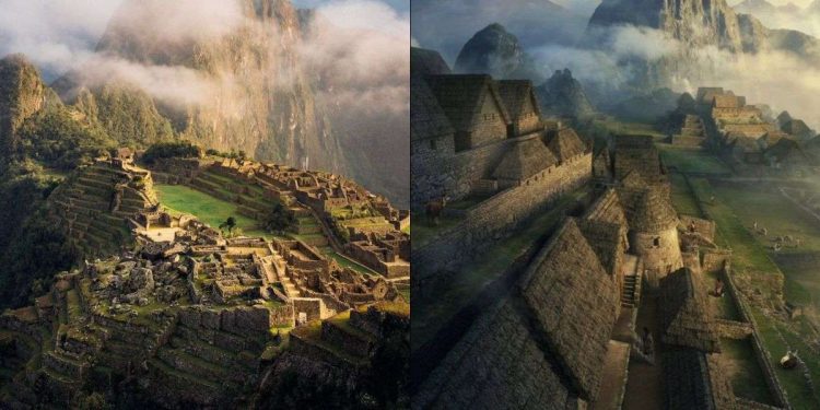 Il sito archeologico di Machu Picchu e un'ipotesi su come fosse strutturata la città perduta Incas (Twitter)