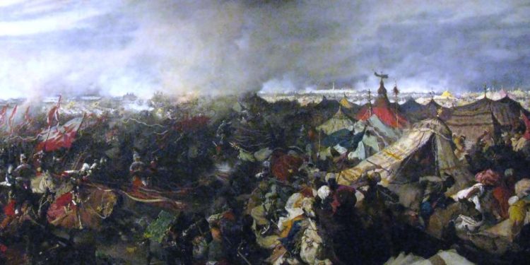 Jozef Brandt, Battaglia di Vienna (1863, particolare)