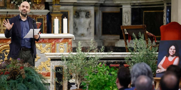 Saviano ai funerali di Murgia