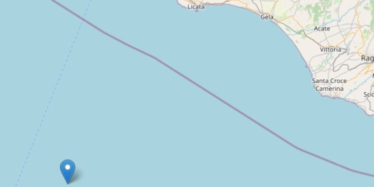 Terremoto nel Canale di Sicilia meridionale