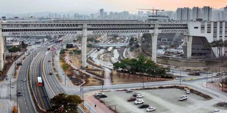 Gli uffici amministrativi di Sejong, in Corea del Sud (Twitter)