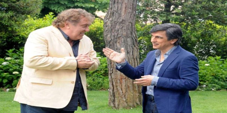 Maurizio Mattioli e Vincenzo Salemme (Foto web)