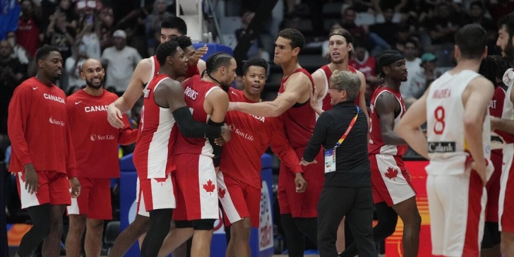 Il Canada vince il bronzo ai Mondiali basket 2023 (Foto LaPresse)