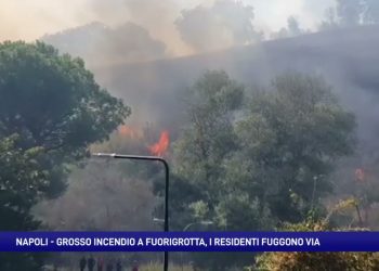 Incendio Napoli, screen Youtube