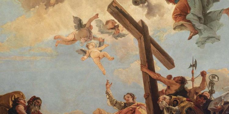 L'Esaltazione della Croce e Sant'Elena, di Giambattista Tiepolo (Foto Web)