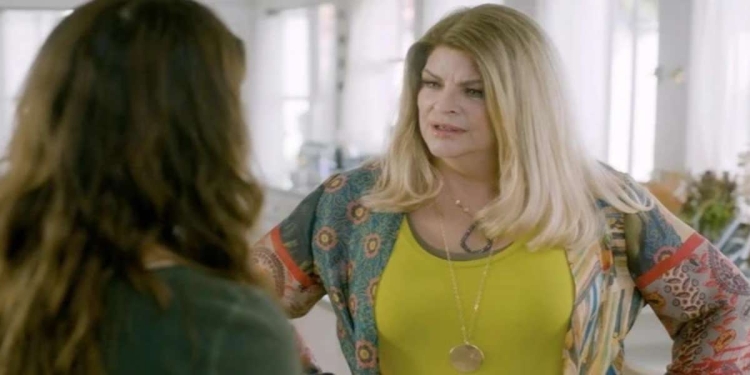 Kirstie Alley in una scena del film su Rai 2 (Foto Web)