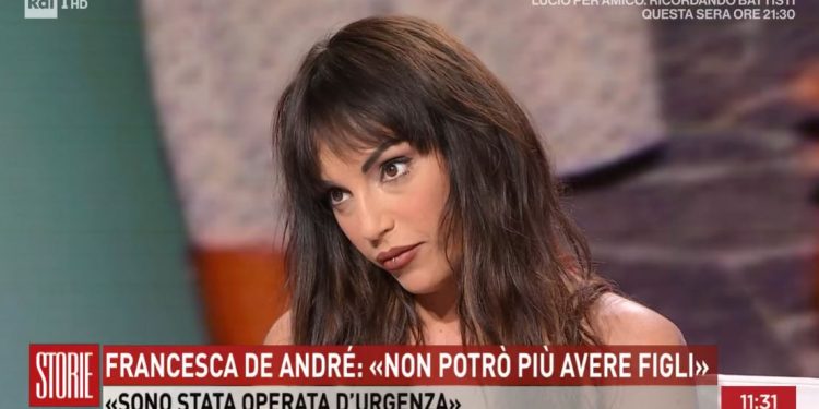 Francesca De Andrè a Storie Italiane