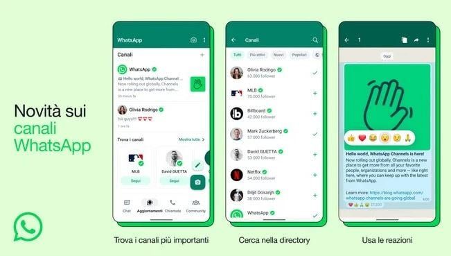 In Italia arrivano i Canali WhatsApp