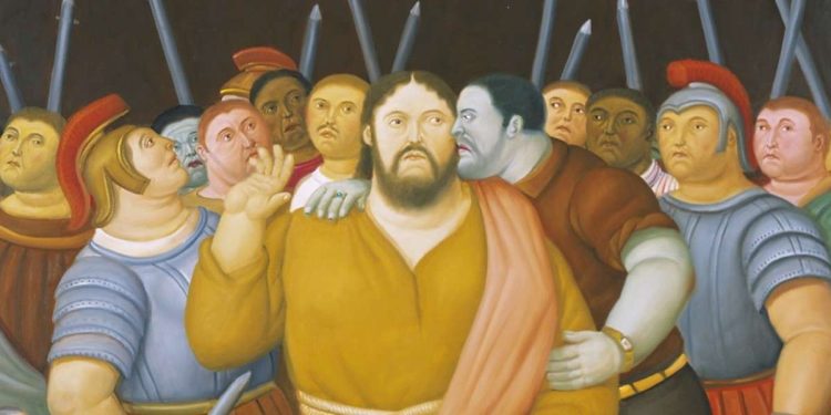 Fernando Botero, Via Crucis. Passione di Cristo (2011, particolare)