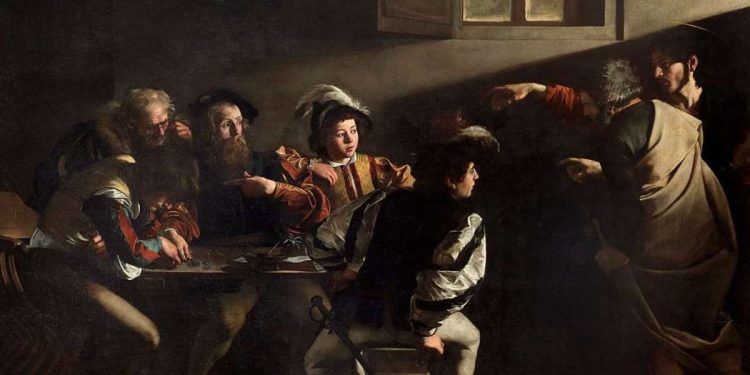 Vocazione di San Matteo, Caravaggio (Foto Web)