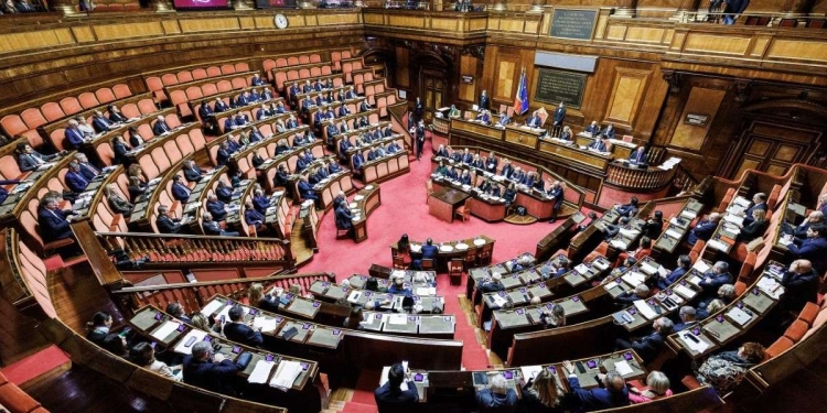 L'aula del Senato (LaPresse)